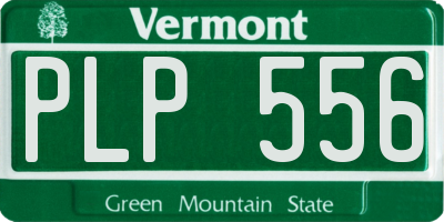 VT license plate PLP556