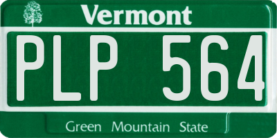 VT license plate PLP564