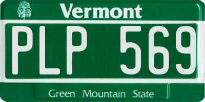 VT license plate PLP569