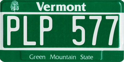 VT license plate PLP577