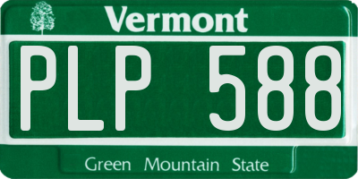 VT license plate PLP588