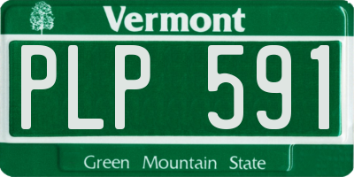 VT license plate PLP591