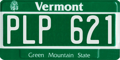 VT license plate PLP621