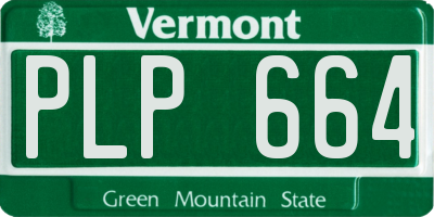 VT license plate PLP664