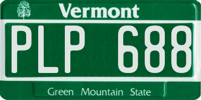 VT license plate PLP688