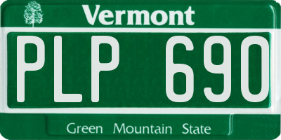 VT license plate PLP690