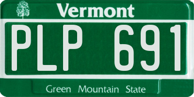VT license plate PLP691