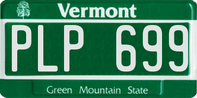 VT license plate PLP699