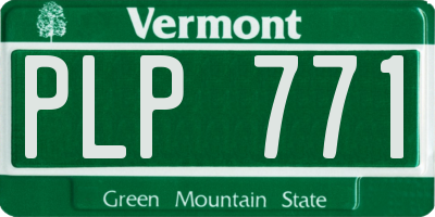 VT license plate PLP771