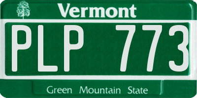 VT license plate PLP773