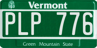 VT license plate PLP776