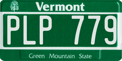 VT license plate PLP779