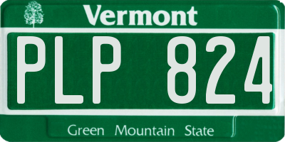 VT license plate PLP824