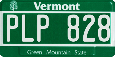 VT license plate PLP828