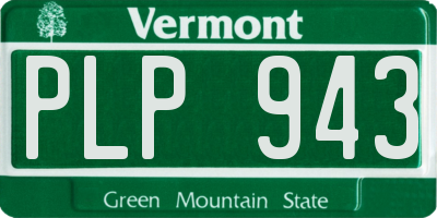 VT license plate PLP943