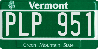 VT license plate PLP951