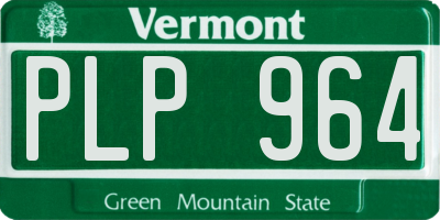 VT license plate PLP964
