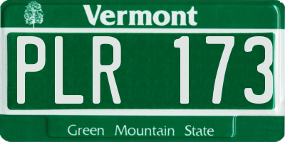 VT license plate PLR173