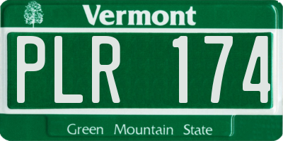 VT license plate PLR174