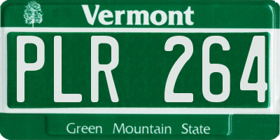 VT license plate PLR264