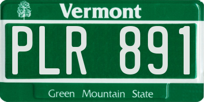 VT license plate PLR891