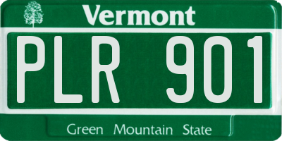 VT license plate PLR901