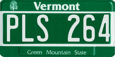 VT license plate PLS264