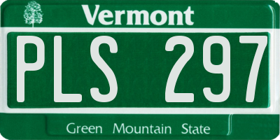 VT license plate PLS297
