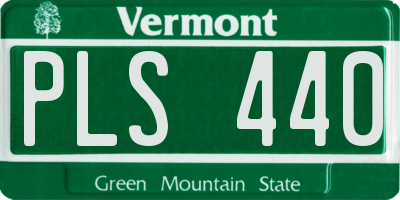 VT license plate PLS440