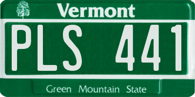 VT license plate PLS441