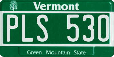 VT license plate PLS530