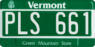 VT license plate PLS661