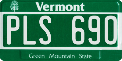 VT license plate PLS690
