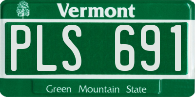 VT license plate PLS691