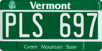 VT license plate PLS697