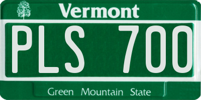 VT license plate PLS700