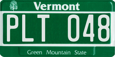VT license plate PLT048