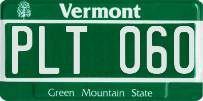 VT license plate PLT060