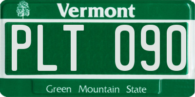 VT license plate PLT090