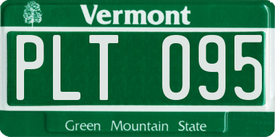 VT license plate PLT095