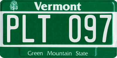 VT license plate PLT097