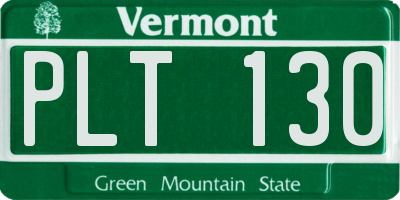 VT license plate PLT130