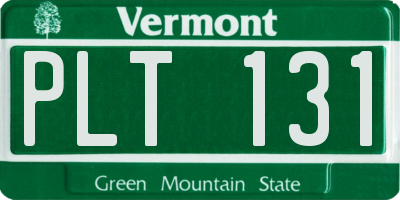 VT license plate PLT131