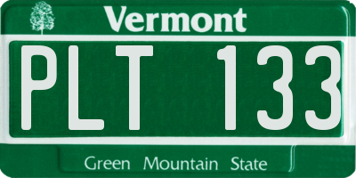 VT license plate PLT133