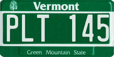 VT license plate PLT145
