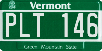VT license plate PLT146