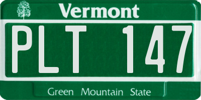 VT license plate PLT147