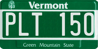 VT license plate PLT150