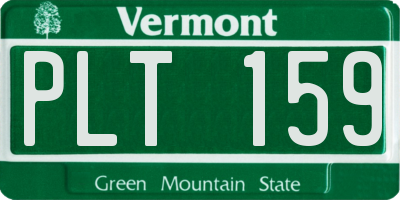 VT license plate PLT159