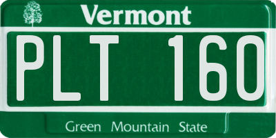 VT license plate PLT160